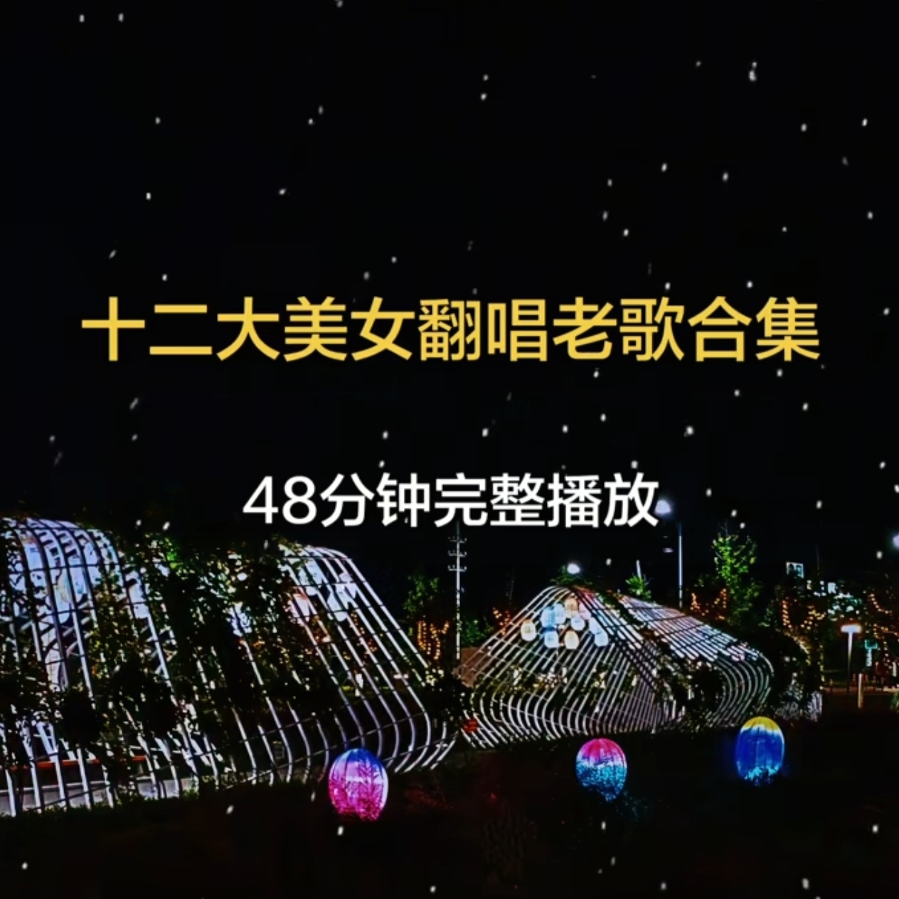 1.向天再借五百年 2.天路 3.我的中国心 4.北京的金山上 5.中华民谣 6.英雄赞歌 7.草原上升起不落的太阳 8.洪湖水浪打浪 9.女儿情 10.纤夫的爱 11.走四方 12.长相依